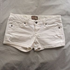PAIGE White Denim Shorts